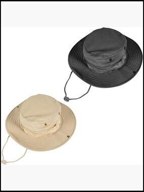 Foldable Bucket Hat UPF 50+ UV Protection Adjustable Chin Strap Outdoor